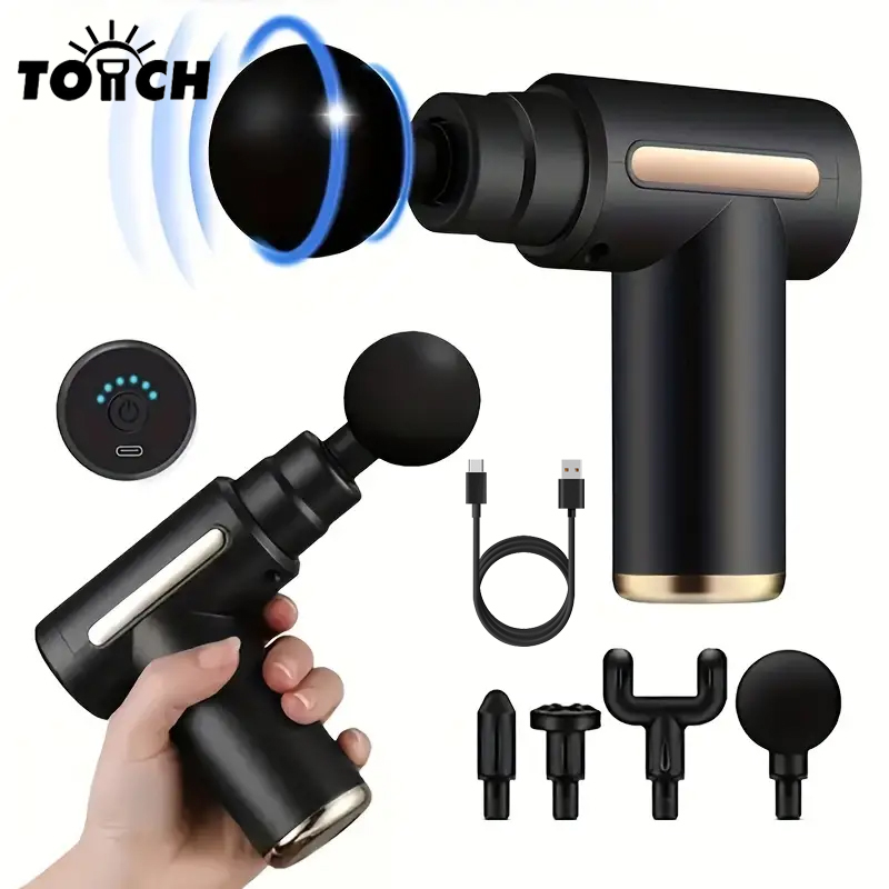 تفنگ ماساژور ویبره بدن قابل شارژ مینی ماساژور عضلات و صورت